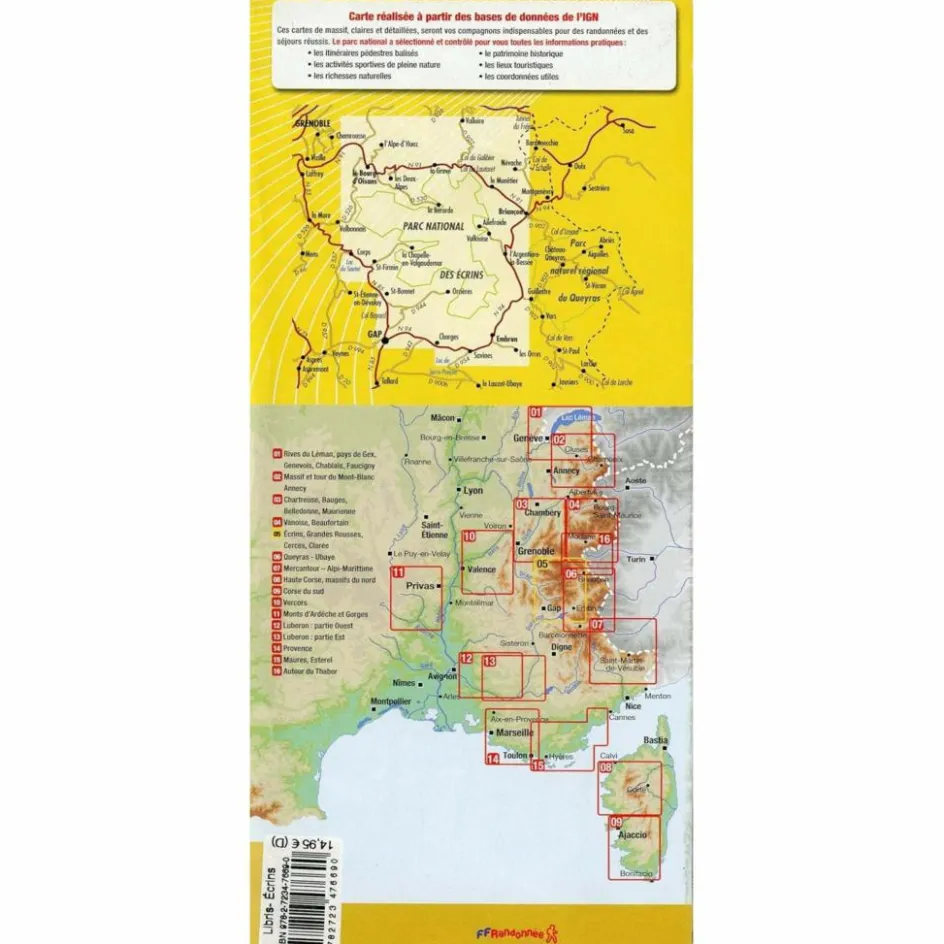 Wanderkarten Und Winterkarten|Wanderkarten Und Winterkarten^05 ÉCRINS - Wanderkarte