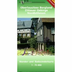 Fahrradkarten|Wanderkarten Und Winterkarten^19 OBERLAUSITZER BERGLAND ZITTAUER GEBIRGE NORDBÖHMEN - Wanderkarte