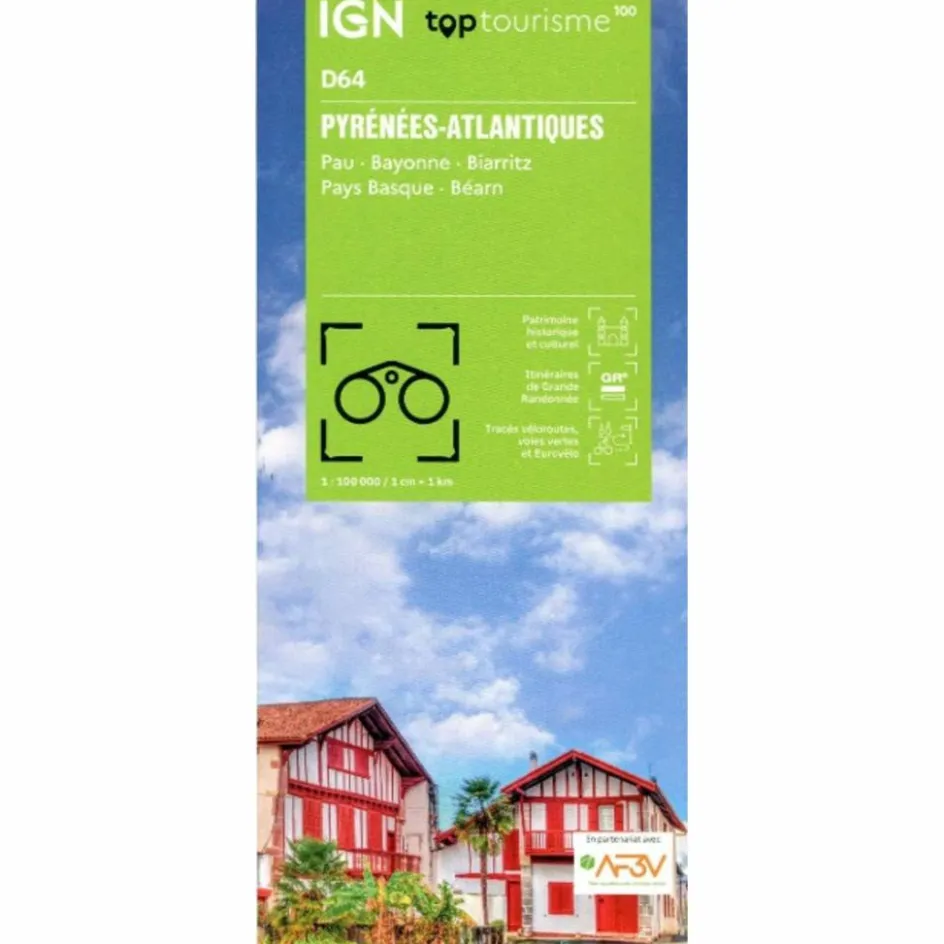 Clearance 64 PYRÉNÉES ATLANTIQUES Straßenkarten|Fahrradkarten