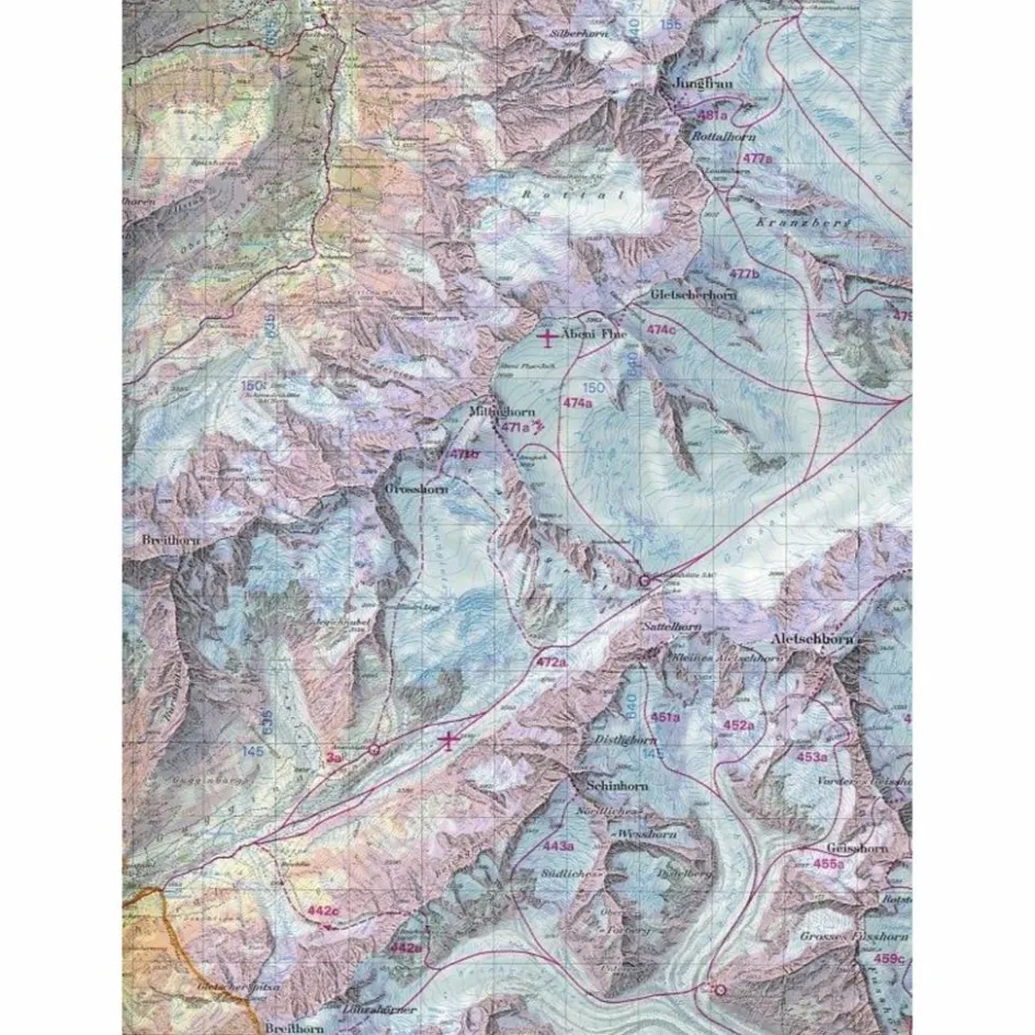 Sale 264 S JUNGFRAU 1:50T - Wanderkarte Winterkarten|Wanderkarten Und Winterkarten