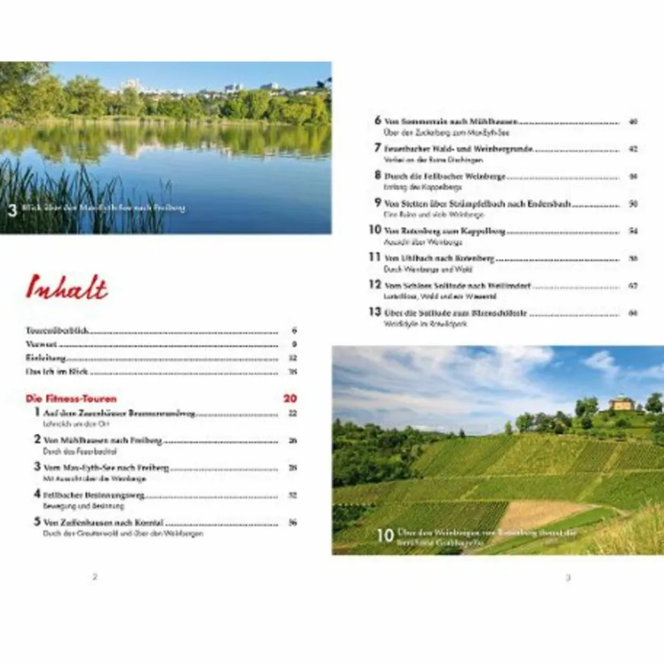 Wanderführer^10.000 SCHRITTE FÜR ZWISCHENDURCH IN UND UM STUTTGART - Wanderführer