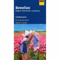 Clearance ADAC LÄNDERKARTE BENELUX, BELGIEN, NIEDERLANDE, LUXEMBURG - Straßenkarte Straßenkarten|Straßenkarten