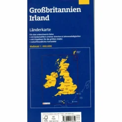 Straßenkarten|Straßenkarten^LÄNDERKARTE GROßBRITANNIEN, IRLAND 1:650.000 - Straßenkarte
