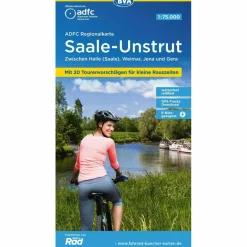 Fahrradkarten|Fahrradkarten^ADFC REGIONALKARTE SAALE-UNSTRUT MIT TOURENVORSCHLÄGEN - Fahrradkarte