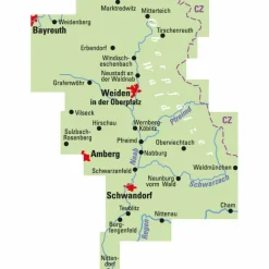 Hot ADFC TRAUMHAFTE E-BIKE-TOUREN IM OBERPFÄLZER WALD, 1:75.000 Fahrradkarten|Fahrradkarten