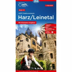 Online ADFC-RADTOURENKARTE 12 HARZ /LEINETAL 1:150.000 - Fahrradkarte Fahrradkarten|Fahrradkarten