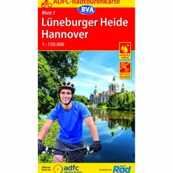 Hot ADFC-RADTOURENKARTE 7 LÜNEBURGER HEIDE /HANNOVER 1:150.000 - Fahrradkarte Fahrradkarten|Fahrradkarten