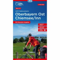 Sale ADFC-RADTOURENKARTE 27 OBERBAYERN OST / CHIEMSEE / INN - Fahrradkarte Fahrradkarten|Fahrradkarten