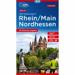 Fahrradkarten|Fahrradkarten^ADFC-RADTOURENKARTE 16 RHEIN/MAIN NORDHESSEN 1:150.000 - Fahrradkarte