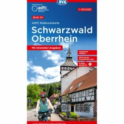 Sale ADFC-RADTOURENKARTE 24 SCHWARZWALD OBERRHEIN 1:150.000 - Fahrradkarte Fahrradkarten|Fahrradkarten