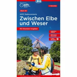 Fahrradkarten|Fahrradkarten^ADFC-RADTOURENKARTE 6 ZWISCHEN ELBE UND WESER 1:150.000 - Fahrradkarte