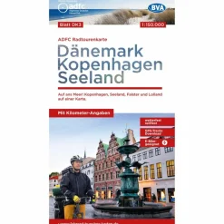 ADFC-RADTOURENKARTE DK3 DÄNEMARK/KOPENHAGEN/SEELAND - Fahrradkarte Fahrradkarten|Fahrradkarten