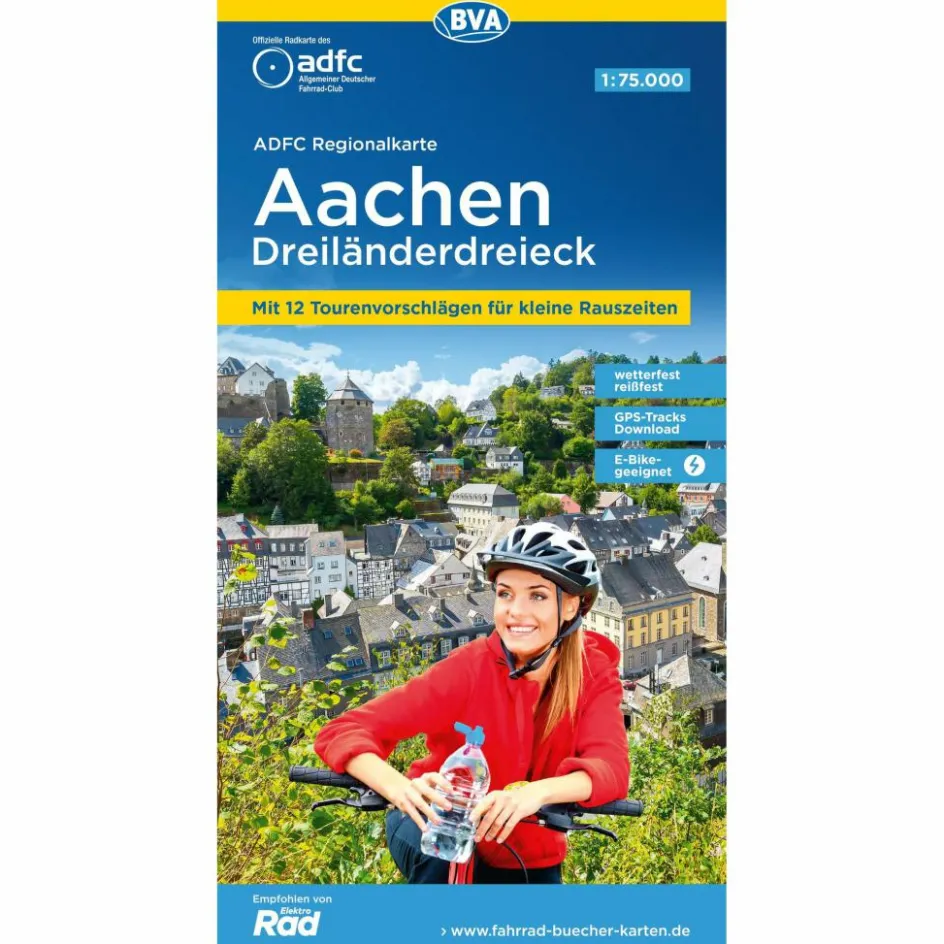 New ADFC-REGIONALKARTE AACHEN DREILÄNDERECK, 1:75.000 - Fahrradkarte Fahrradkarten|Fahrradkarten