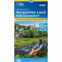 Sale ADFC-REGIONALKARTE BERGISCHES LAND KÖLN/DÜSSELDORF 1:75.000 - Fahrradkarte Fahrradkarten|Fahrradkarten