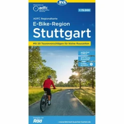 Fahrradkarten|Fahrradkarten^ADFC-REGIONALKARTE E-BIKE-REGION STUTTGART, 1:75.000 - Fahrradkarte