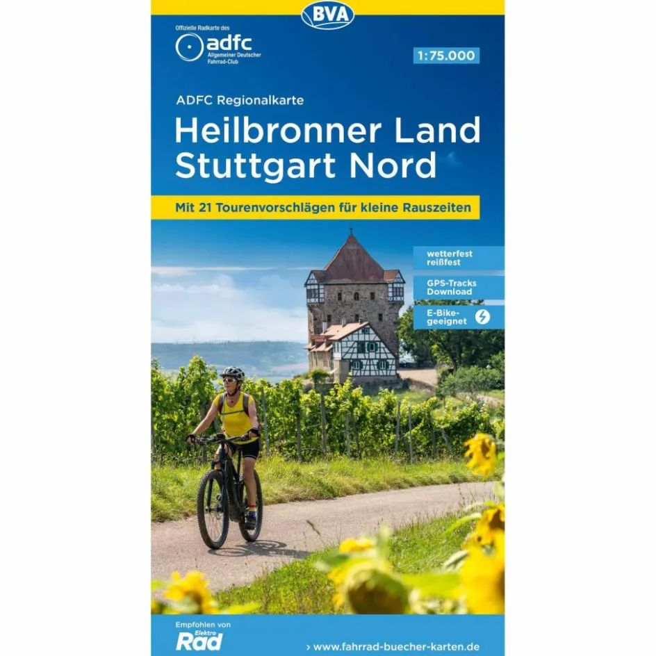 Fahrradkarten|Fahrradkarten^ADFC-REGIONALKARTE HEILBRONNER LAND - STUTTGART NORD - Fahrradkarte