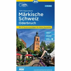 Fahrradkarten|Fahrradkarten^ADFC-REGIONALKARTE MÄRKISCHE SCHWEIZ ODERBRUCH,1:75.000 - Fahrradkarte
