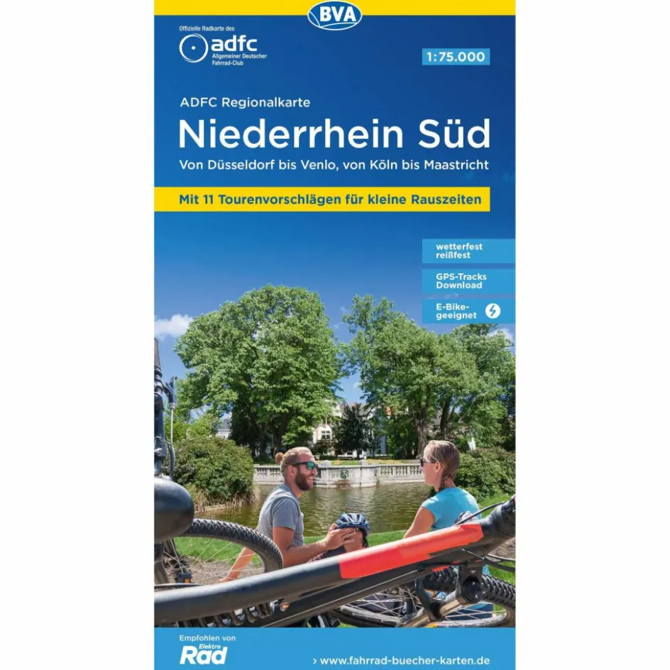 Best ADFC-REGIONALKARTE NIEDERRHEIN SÜD 1:75.000, MIT TAGESTOUREN - Fahrradkarte Fahrradkarten|Fahrradkarten