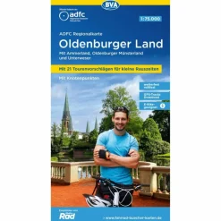 Fahrradkarten|Fahrradkarten^ADFC-REGIONALKARTE OLDENBURGER LAND, 1:75.000 - Fahrradkarte
