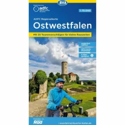 Fahrradkarten|Fahrradkarten^ADFC-REGIONALKARTE OSTWESTFALEN, 1:75.000 - Fahrradkarte