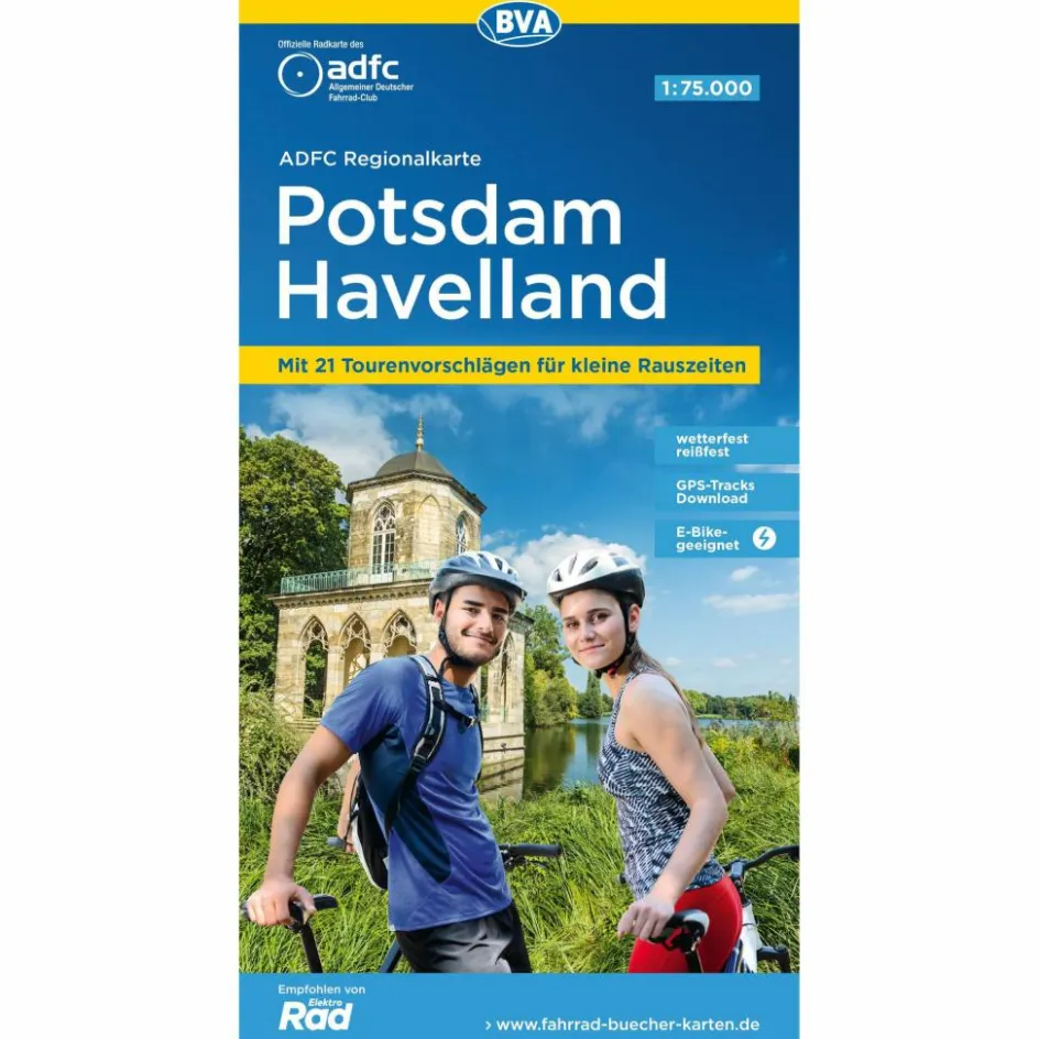 Fahrradkarten|Fahrradkarten^ADFC-REGIONALKARTE POTSDAM HAVELLAND, 1:75.000 - Fahrradkarte