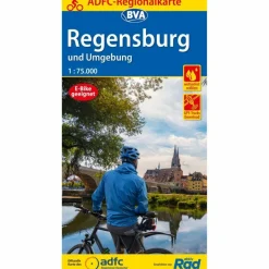 New ADFC-REGIONALKARTE REGENSBURG UND UMGEBUNG MIT TAGESTOUREN - Fahrradkarte Fahrradkarten|Fahrradkarten