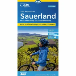 Fahrradkarten|Fahrradkarten^ADFC-REGIONALKARTE SAUERLAND MIT TAGESTOUREN-VORSCHLÄGEN - Fahrradkarte