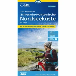 Discount ADFC-REGIONALKARTE SCHLESWIG-HOLSTEINISCHE NORDSEEKÜSTE - Fahrradkarte Fahrradkarten|Fahrradkarten