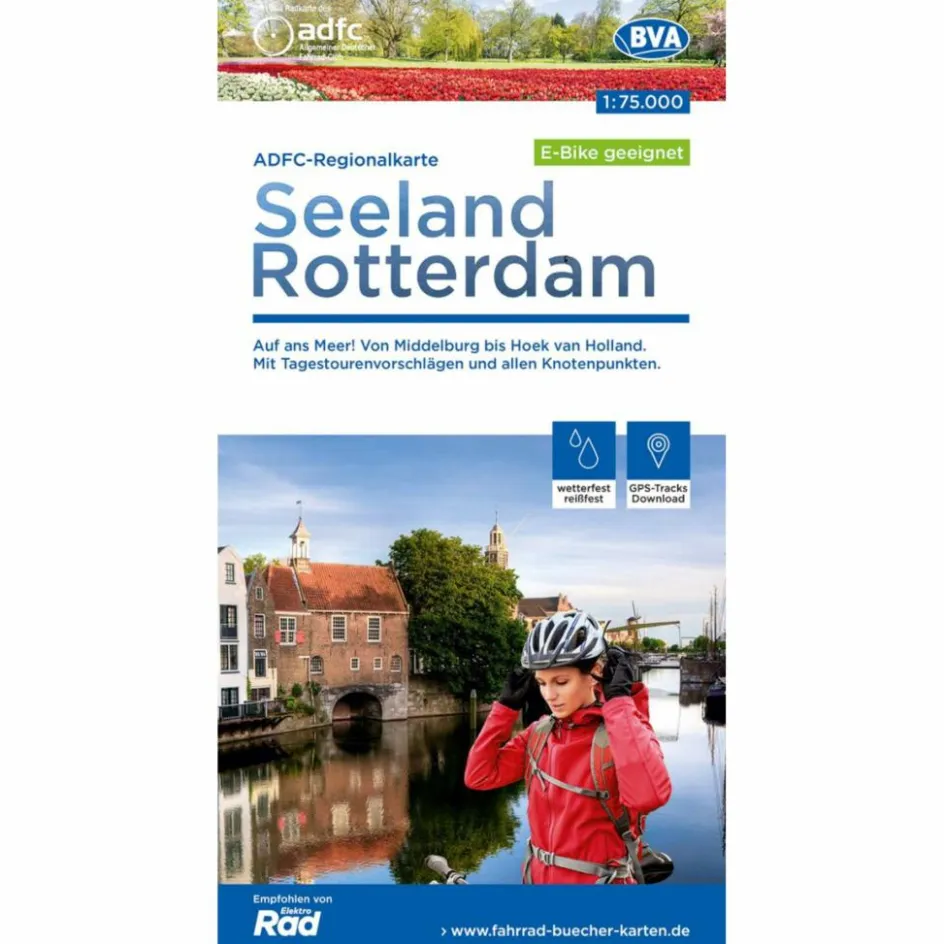 Discount ADFC-REGIONALKARTE SEELAND ROTTERDAM 1:75.000 - Fahrradkarte Fahrradkarten|Fahrradkarten