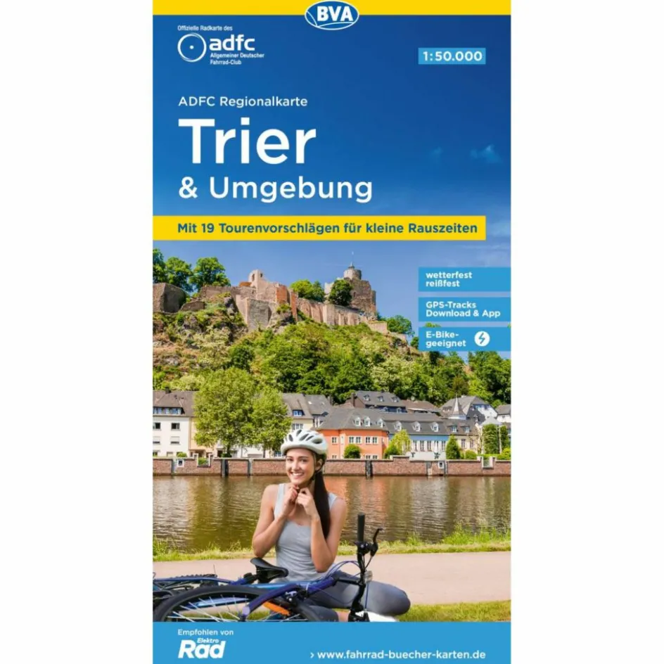 Fahrradkarten|Fahrradkarten^ADFC-REGIONALKARTE TRIER UND UMGEBUNG - Fahrradkarte