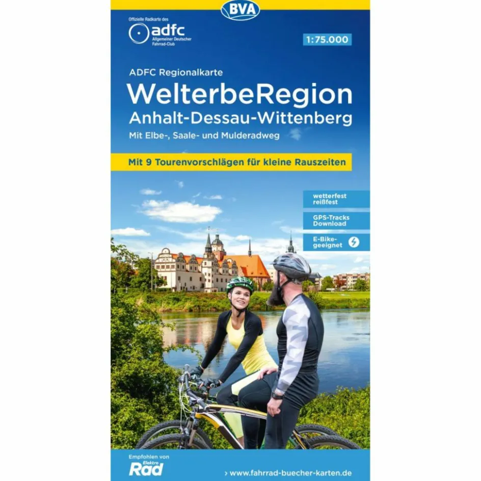 Fahrradkarten|Fahrradkarten^ADFC-REGIONALKARTE WELTERBEREGION ANHALT - DESSAU - Fahrradkarte