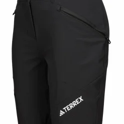 Damen Adidas Outdoorhosen^TECHROCK BRUSHED SOFT SHELL PANTS Damen - Softshellhose