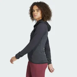 Damen Adidas Pullover Und Fleecepullover|Outdoorjacken^TERREX TECHROCK HOODED WIND FLEECE JACKET Damen - Fleecejacke