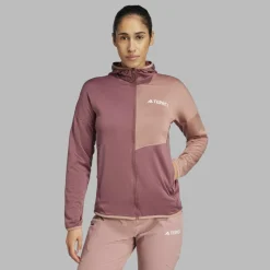 Damen Adidas Pullover Und Fleecepullover^TERREX XPERIOR LIGHT FLEECE HOODED JACKET Damen - Fleecejacke