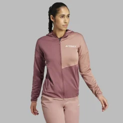 Damen Adidas Pullover Und Fleecepullover^TERREX XPERIOR LIGHT FLEECE HOODED JACKET Damen - Fleecejacke