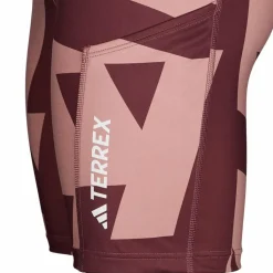 Damen Adidas Outdoorhosen^W 8INCH TIGHT ALL OVER PRINT Damen