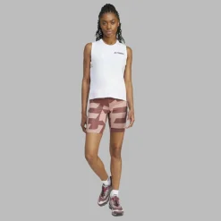 Damen Adidas Outdoorhosen^W 8INCH TIGHT ALL OVER PRINT Damen