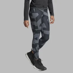 Damen Adidas Outdoorhosen^W MOUNTAIN TIGHTS ALLOVER PRINT Damen - Leggings
