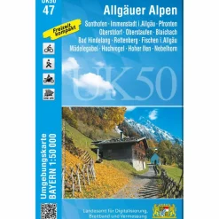 Hot ALLGÄUER ALPEN 1:50 000 (UK50-47) Wanderkarten Und Winterkarten|Wanderkarten Und Winterkarten