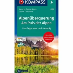 New ALPENÜBERQUERUNG, AM PULS DER ALPEN 1:50 000 - Wanderkarte Wanderkarten Und Winterkarten|Wanderkarten Und Winterkarten