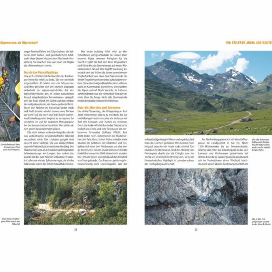 Radwanderführer Und Mountainbikeführer^ALPENCROSS MIT DEM MOUNTAINBIKE - Radwanderführer