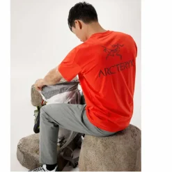 Herren Arc'teryx Shirts Und Tops^Arc'teryx KRAGG SL COTTON BIRD WORD SS M Herren - T-Shirt