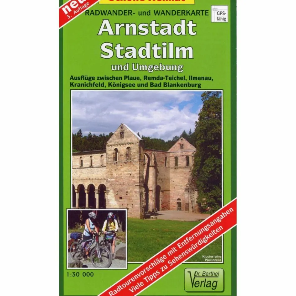 Fahrradkarten|Wanderkarten Und Winterkarten^ARNSTADT, STADTILM UND UMGEBUNG 1 : 35 000 - Wanderkarte
