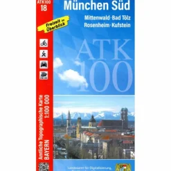 Online ATK100-18 MÜNCHEN SÜD AMTLICHE TOPOGRAPHISCHE KARTE 1:100000 - Wanderkarte Wanderkarten Und Winterkarten|Wanderkarten Und Winterkarten