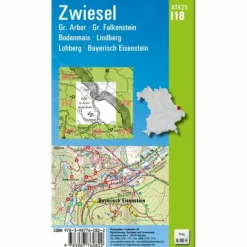 Wanderkarten Und Winterkarten|Wanderkarten Und Winterkarten^ATK25-I18 ZWIESEL (AMTLICHE TOPOGRAPHISCHE KARTE 1:25000) - Wanderkarte