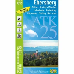 Outlet ATK25-O13 EBERSBERG (AMTLICHE TOPOGRAPHISCHE KARTE 1:25000) - Wanderkarte Fahrradkarten|Wanderkarten Und Winterkarten
