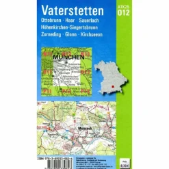 Fahrradkarten|Wanderkarten Und Winterkarten^ATK25-O12 VATERSTETTEN (AMTLICHE TOPOGRAPHISCHE KARTE) - Wanderkarte