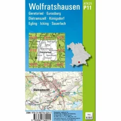 ATK25-P11 WOLFRATSHAUSEN - Wanderkarte Fahrradkarten|Wanderkarten Und Winterkarten