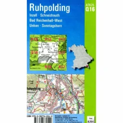 Fahrradkarten|Wanderkarten Und Winterkarten^ATK25-Q16 RUHPOLDING (AMTLICHE TOPOGRAPHISCHE KARTE 1:25000) - Wanderkarte