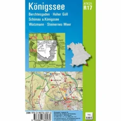 Online ATK25-R17 KÖNIGSSEE (AMTLICHE TOPOGRAPHISCHE KARTE 1:25000) - Wanderkarte Wanderkarten Und Winterkarten|Wanderkarten Und Winterkarten